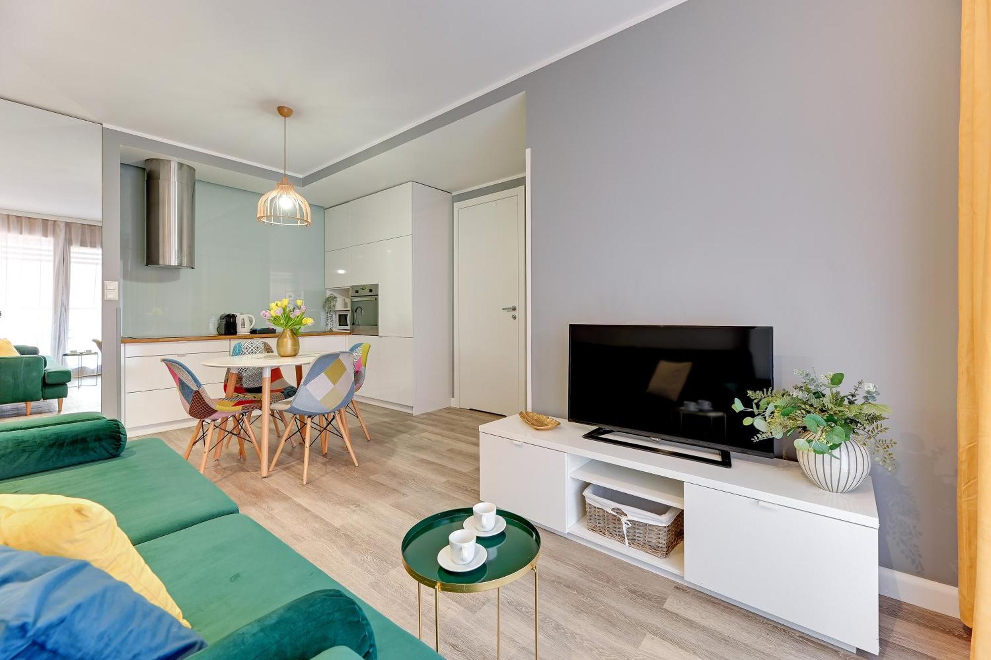 Aura - Riverside & Parking By Downtown Apartments Гданськ Номер фото