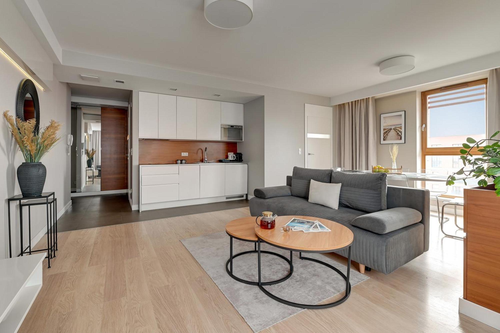 Aura - Riverside & Parking By Downtown Apartments Гданськ Номер фото